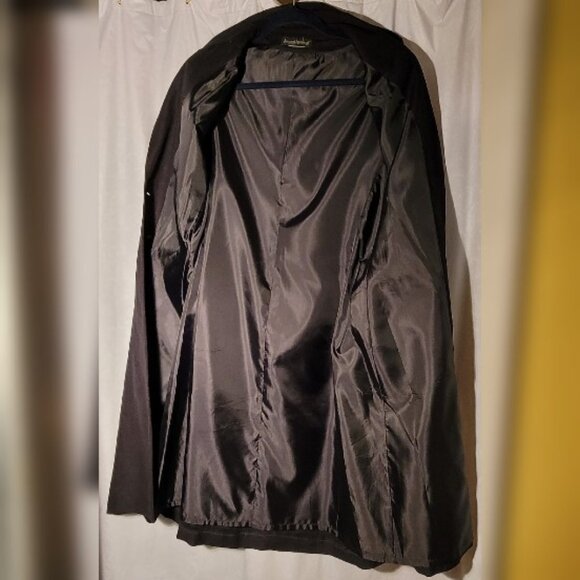 Harve' Bernard 2-Piece Lined Black Linen Pant Suit Size 10 - Picture 7 of 12